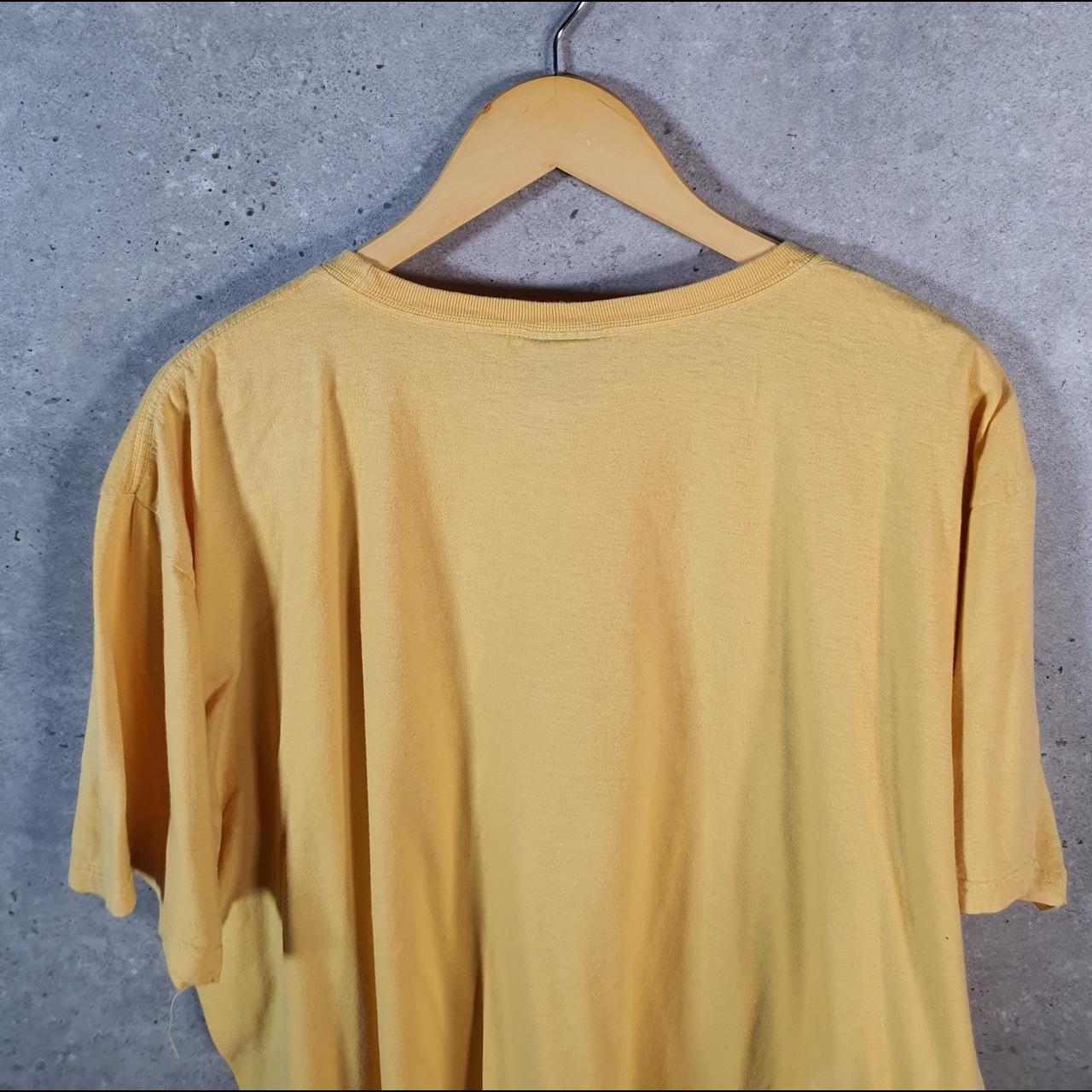 Vintage Ralph Lauren Polo Sport T Shirt Men’s XL Yellow Classic Fit Embroidered Pony C8695