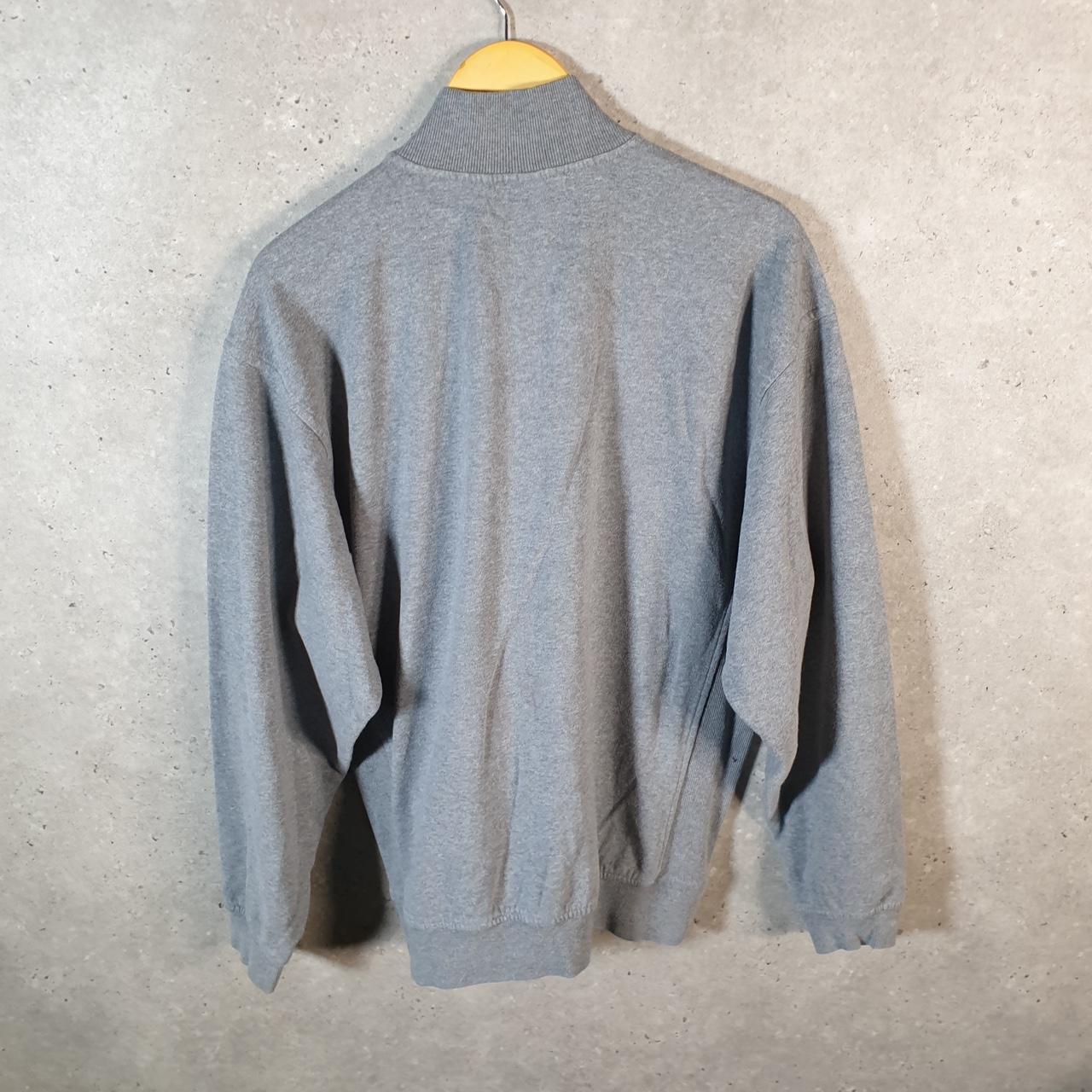 Vintage Nike 1/4 Zip Embroidered Sweatshirt Men’s Small Grey Swoosh Y2K Pullover