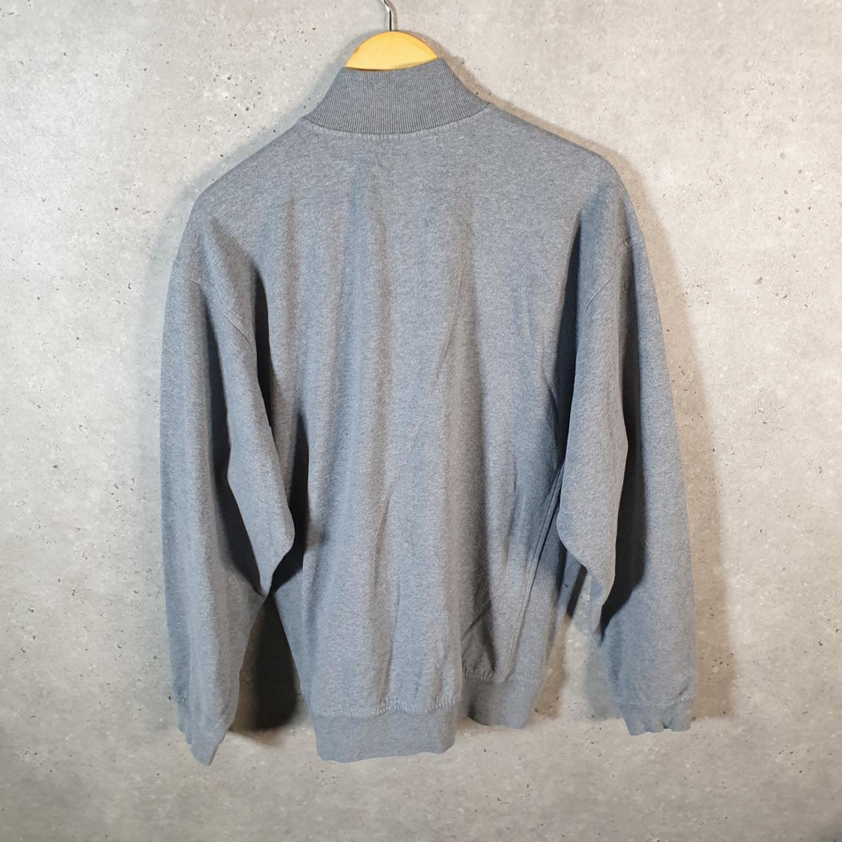 Vintage Nike 1/4 Zip Embroidered Sweatshirt Men’s Small Grey Swoosh Y2K Pullover