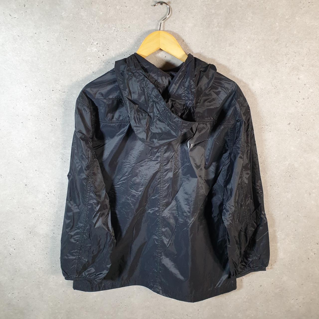 Vintage Nike 90s Windbreaker Track Jacket Mens Small Black USA Swoosh Pullover