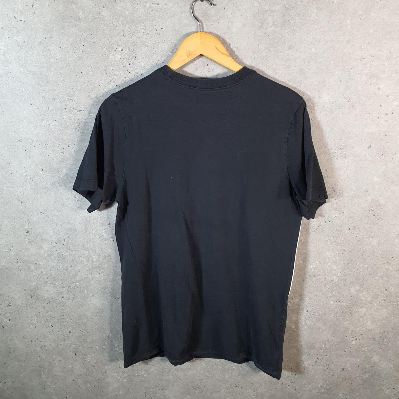 Vintage Nike T Shirt Men’s Small Black Printed Single Swoosh Logo Athletic Big Fish Vintage