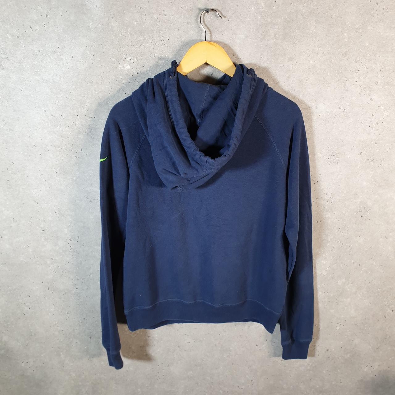 Vintage NFL Nike Seattle Seahawks Hoodie Womens Medium Blue Pullover USA Pro Sport