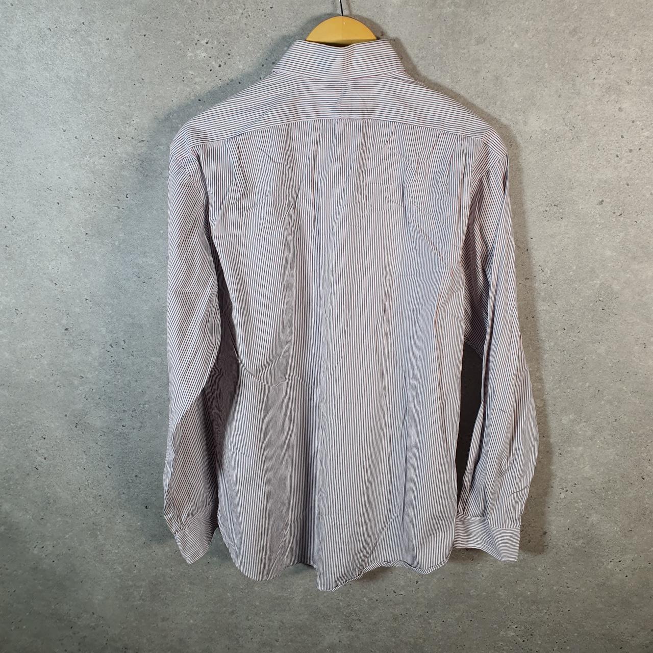 Vintage Ralph Lauren Button Down Shirt Men’s Large Striped Regent Custom Fit Cotton