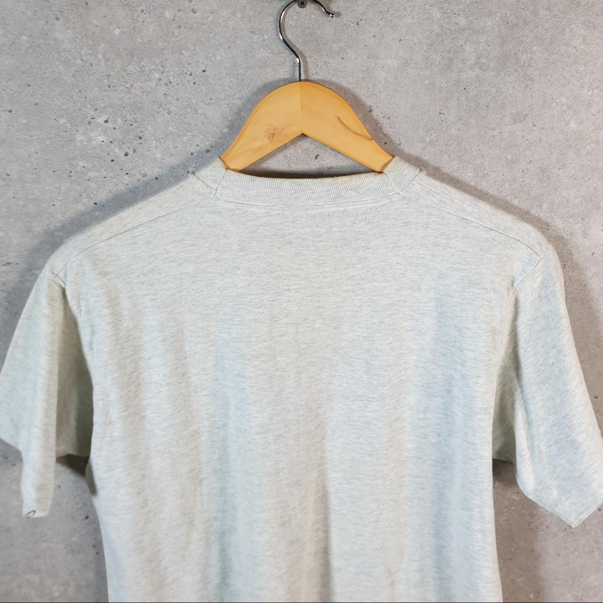Vintage Fruit of the Loom Conjunto Tejaz 90s USA Single Stitch T Shirt Men’s Medium Grey C8397