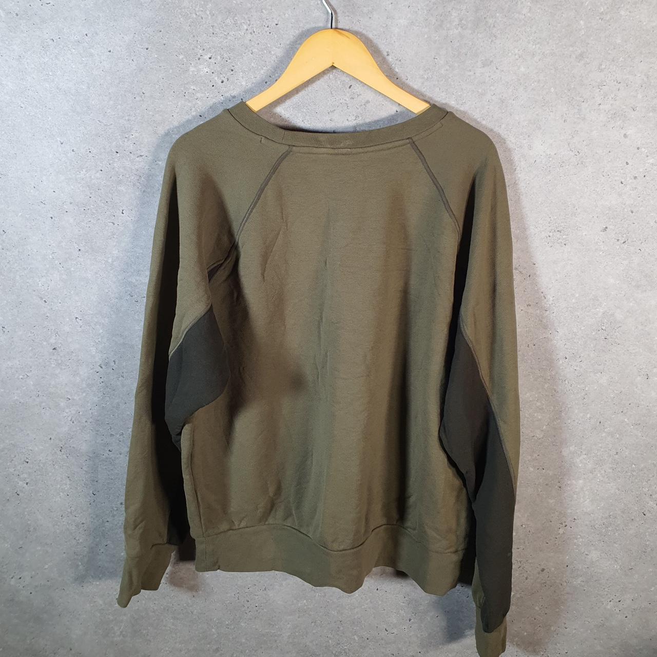 Vintage Nike Air Sweatshirt Men’s Large Khaki Green Swoosh Y2K Pullover Logo