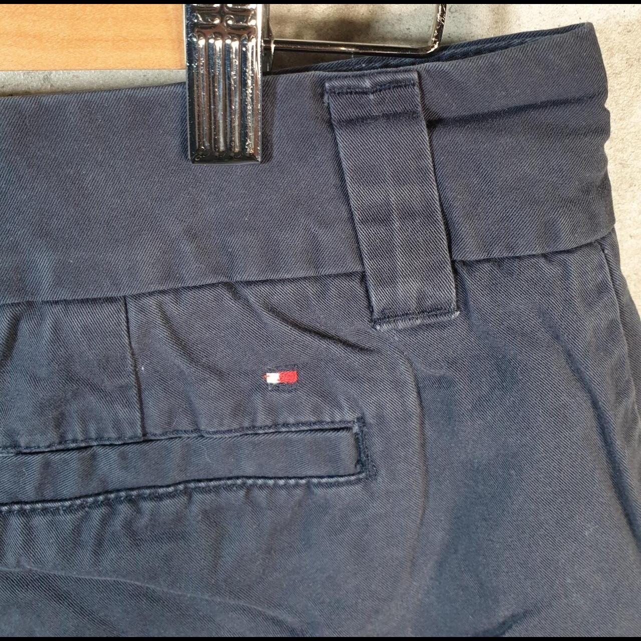 Vintage Tommy Hilfiger Chino Shorts Jorts Cargo Womens W32 Navy Blue Baggy Cotton