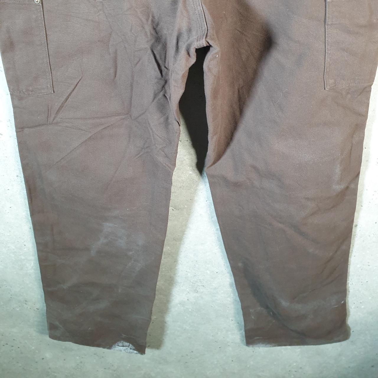 Vintage Carhartt Double Knee Carpenter Trousers Mens W38 L34 Brown Loose Fit USA