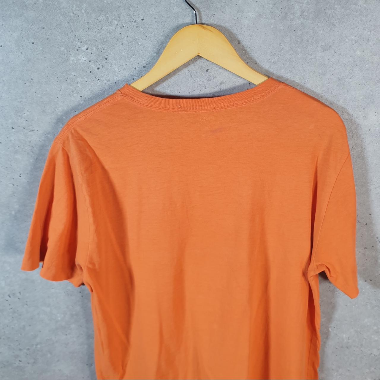 Vintage Ralph Lauren Polo T Shirt Men’s XL Orange Embroidered Classic Fit Pony C9039