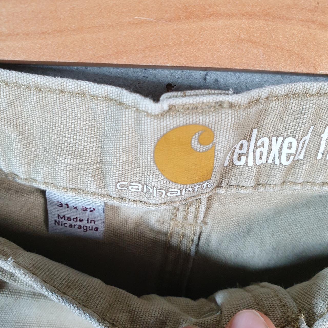 Vintage Carhartt Carpenter Trousers Mens W31 L32 Brown Relaxed Fit Workwear USA