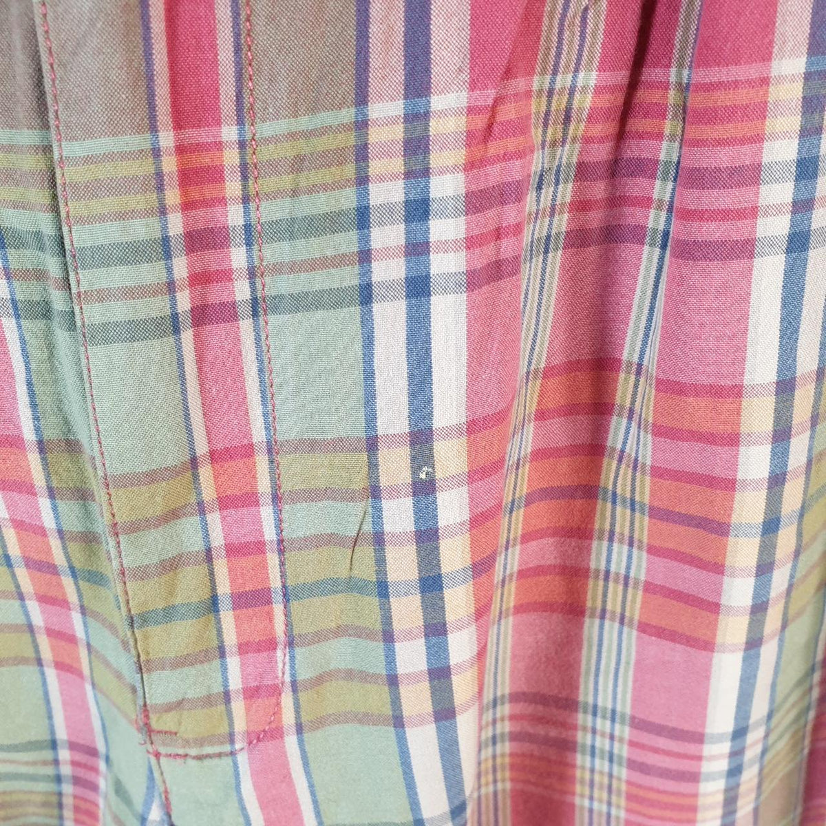 Vintage Ralph Lauren Polo Shorts Jorts Chino Cargo Men’s W35 Checkered Baggy Cotton A4340