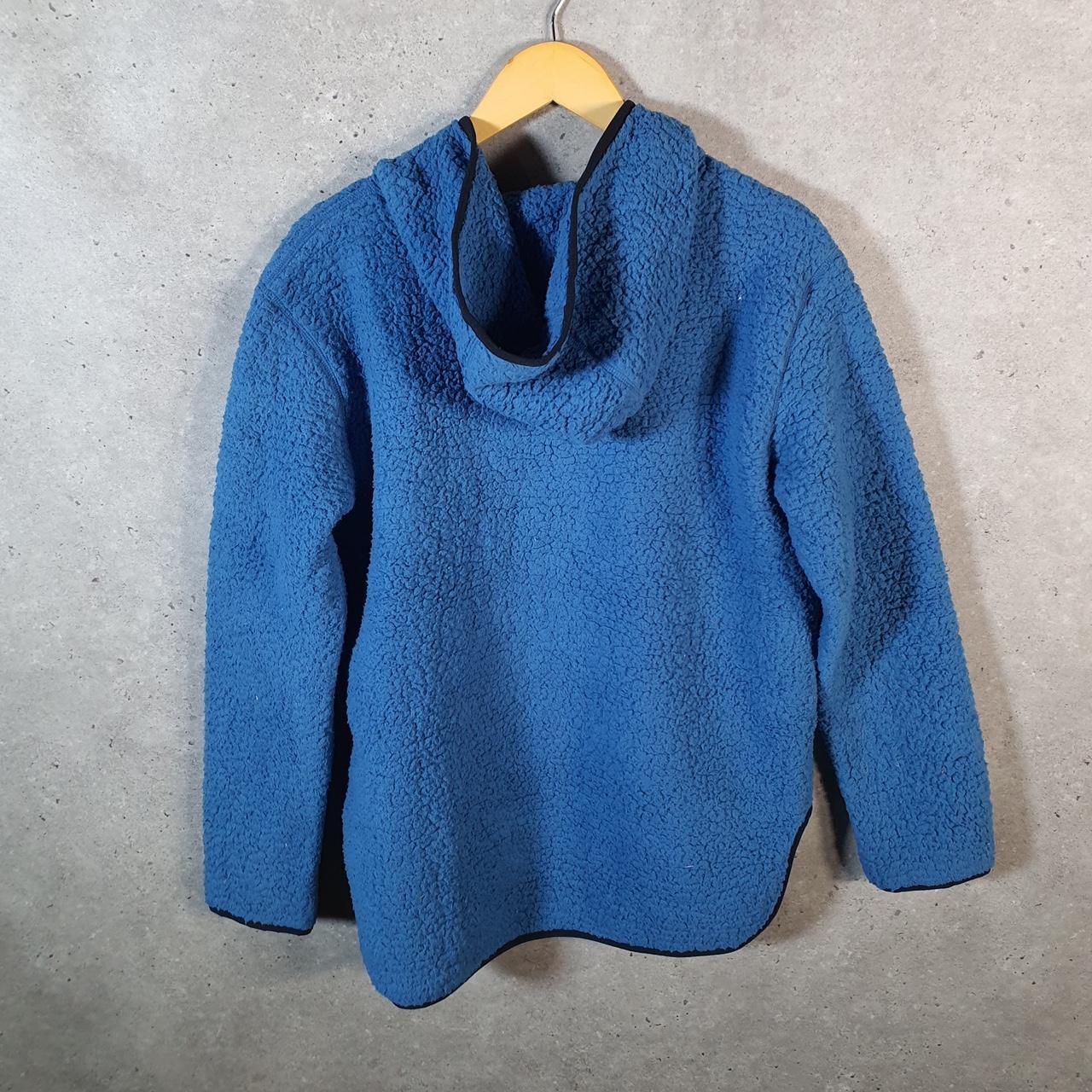Tommy Hilfiger 1/4 Zip Fleece Pullover Sweatshirt Mens Small Blue Embroidered Logo