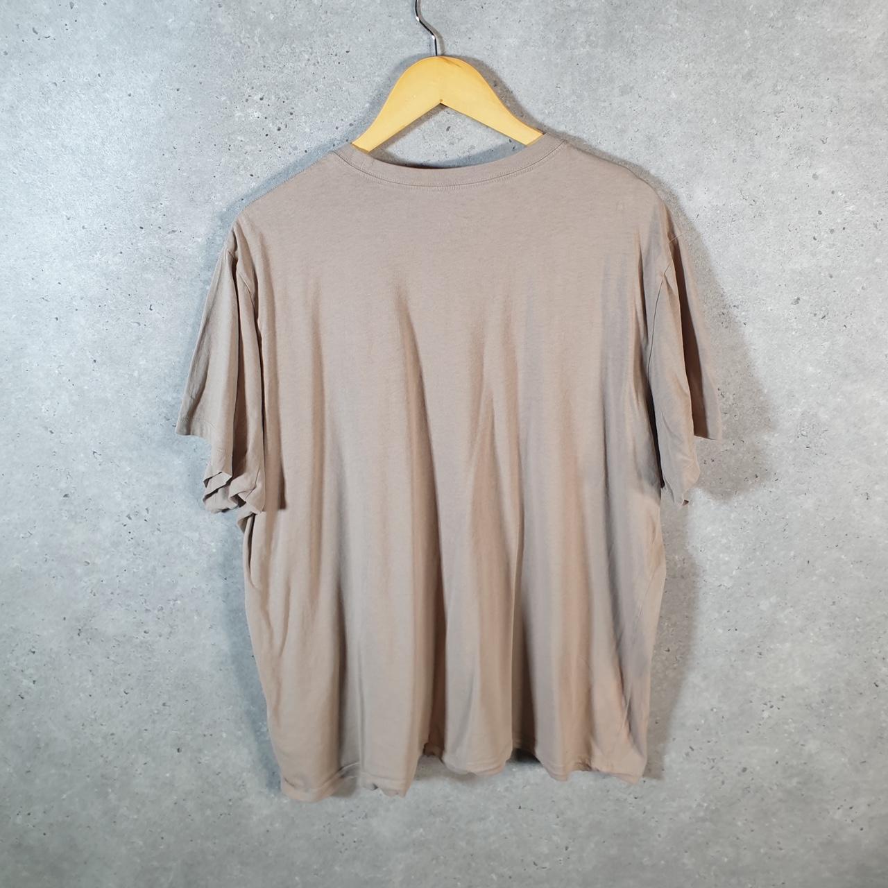 Vintage Nike Club Embroidered T Shirt Men’s 2XL Brown Logo Swoosh Athletic