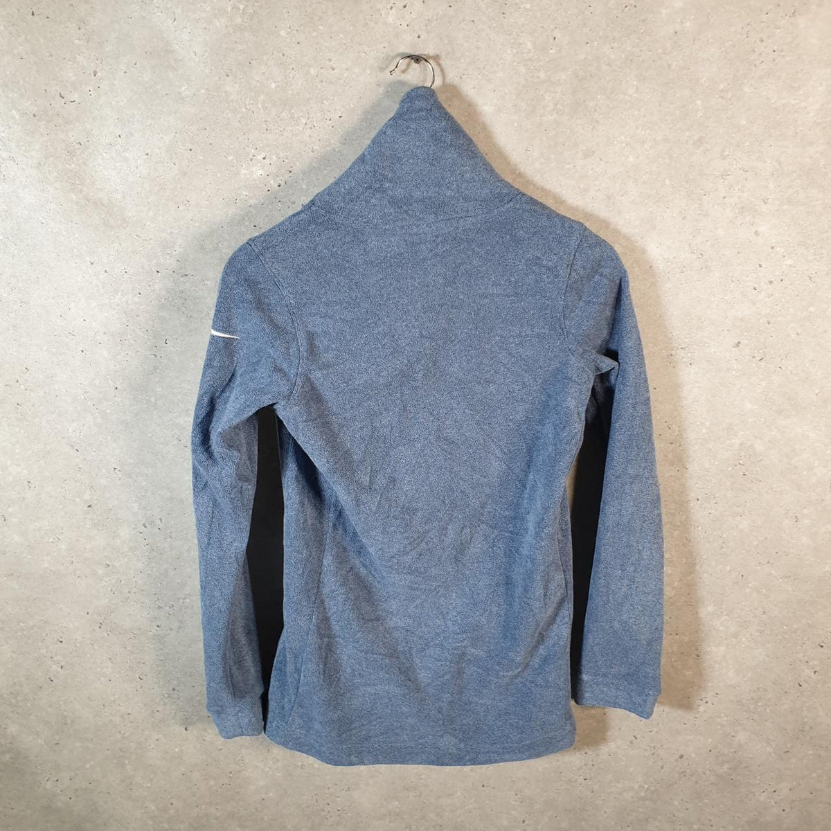 Vintage Nike Dri Fit fleece Sweatshirt Womens XS Blue Swoosh Y2K Pullover