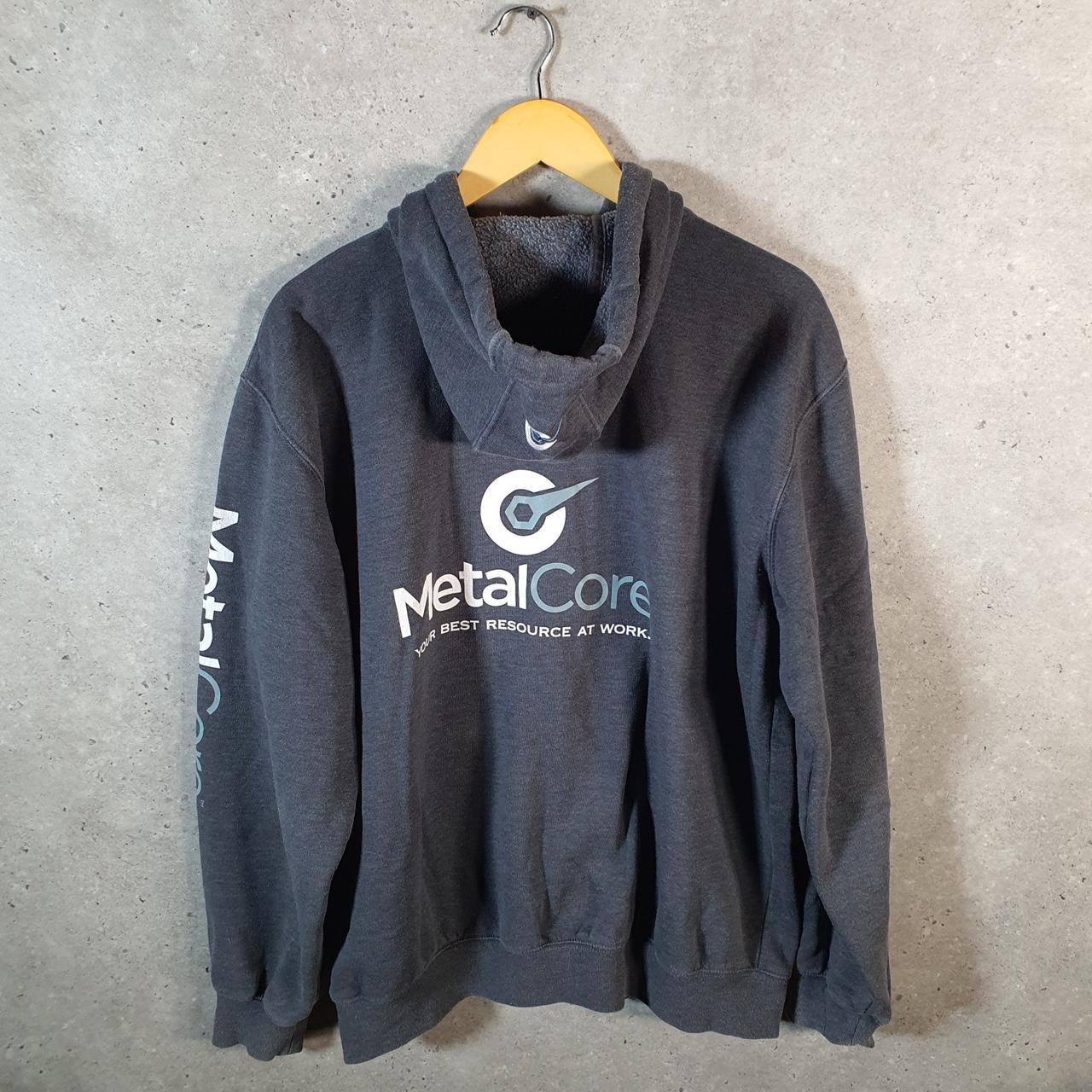 Vintage Carhartt Hoodie Mens Large Grey Full Zip Blank Sweatshirt USA Original Fit