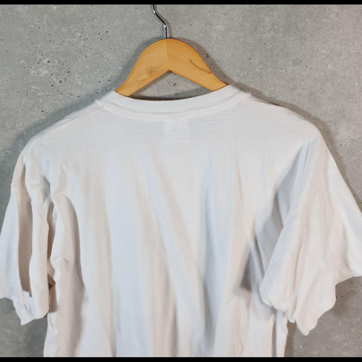 Vintage College Ware American farmer Gardening 90s USA Single Stitch T Shirt Men’s Large White