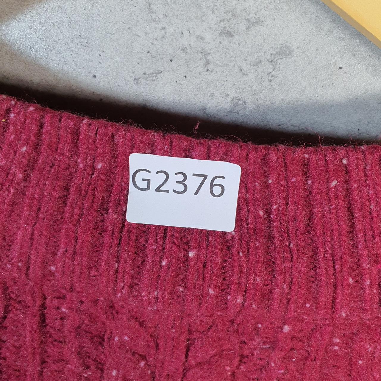 Vintage Eddie Bauer Knit Sweater Womens Large Red Y2K Pullover 1/4 Button