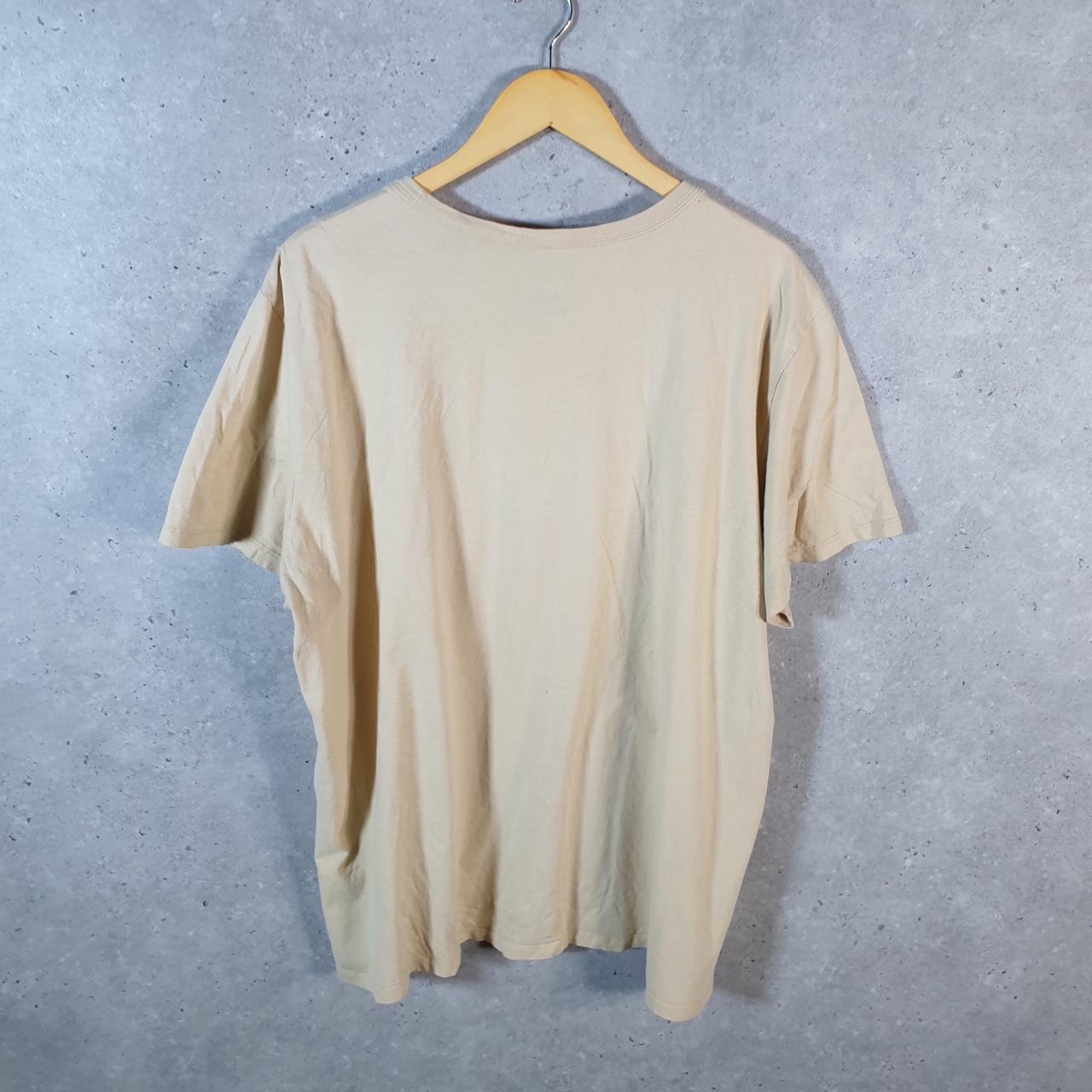 Vintage Nike On Our Level Spellout T Shirt Men’s 2XL Brown Swoosh Logo