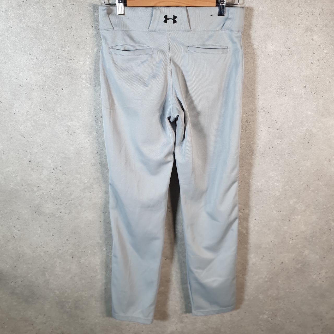 Vintage Under Armour Sweatpant Joggers Kids XL Grey Swoosh Sports Tracksuit Big Fish Vintage