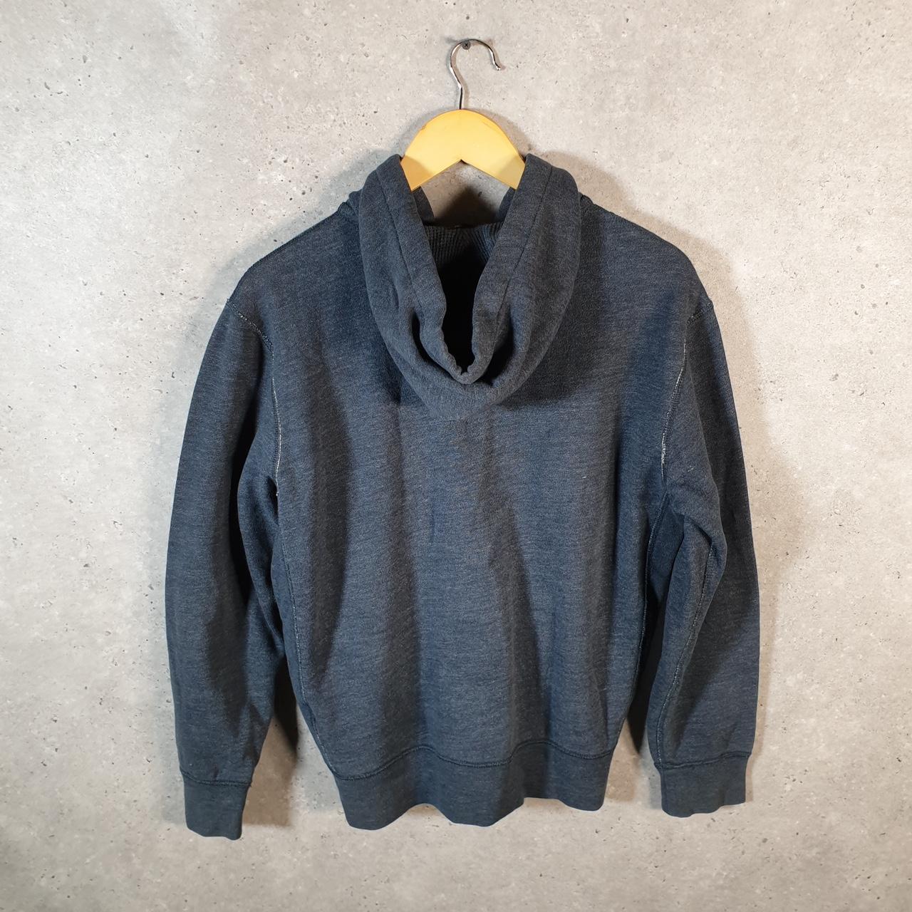 Vintage Ralph Lauren Polo Heavyweight Hoodie Men’s Medium Grey Cotton Full Zip Pony