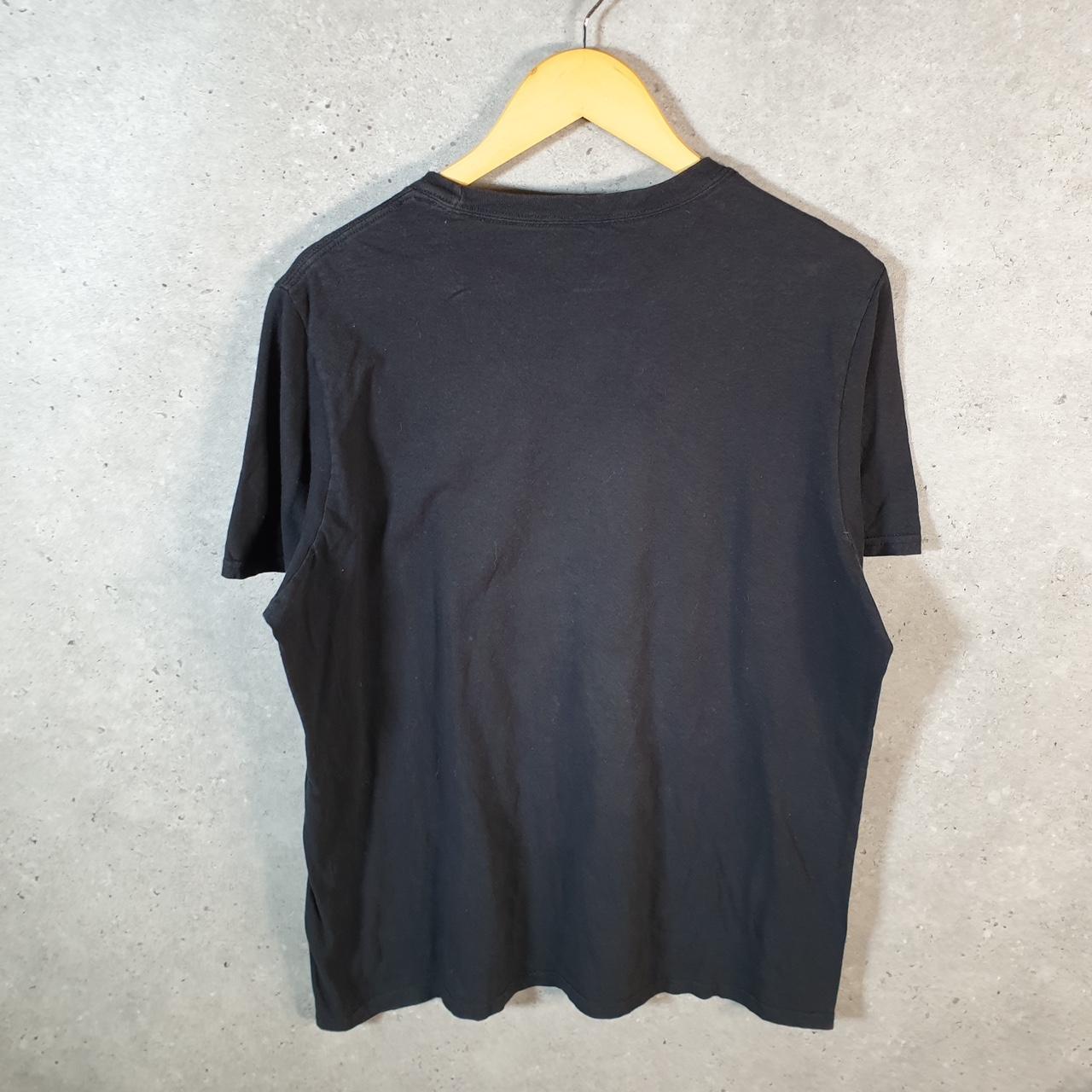 Vintage Adidas Amplifier Spellout T Shirt Men’s Large Black Three Stripes Logo Athletic
