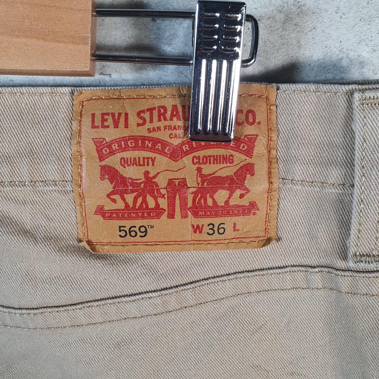Vintage Levi’s 569 Baggy Shorts Jorts Cargo Mens W36 Brown Relaxed Denim