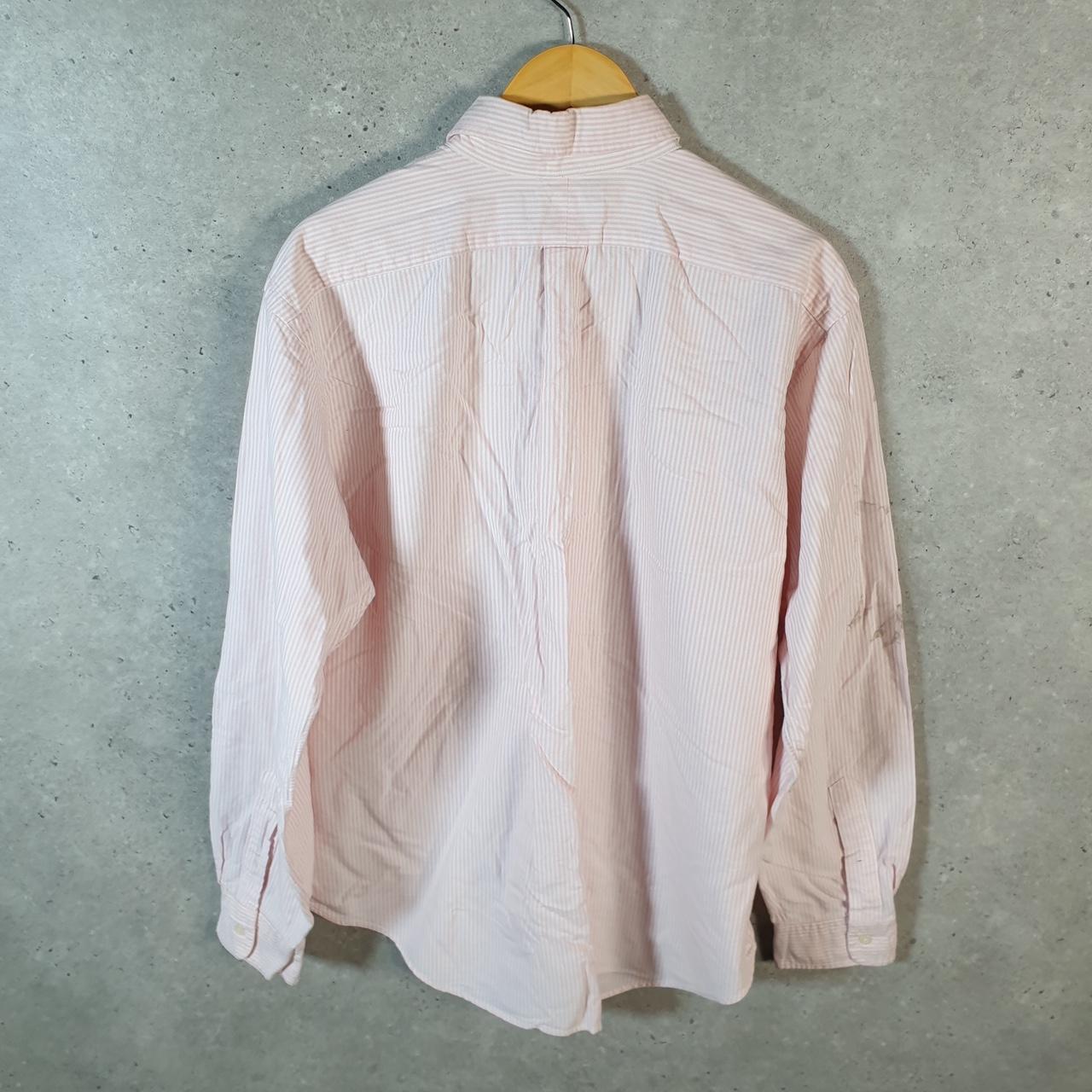 Vintage Ralph Lauren Button Down Shirt Men’s XL Pink Striped classic Fit Pony Cotton