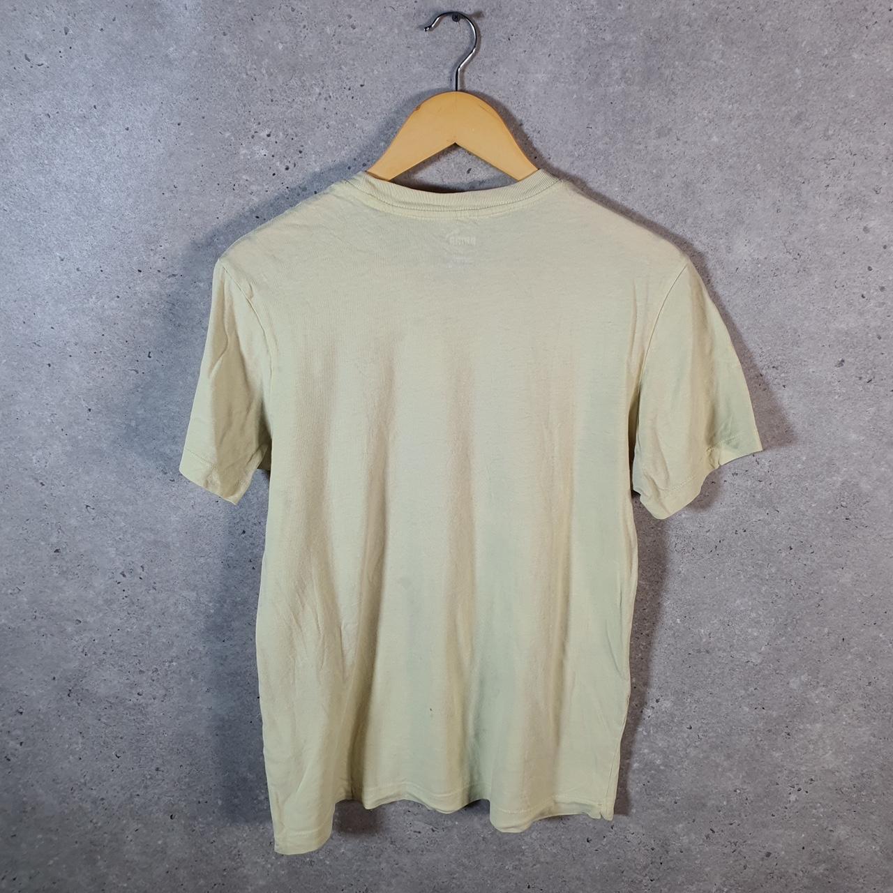 Vintage Puma Spellout T Shirt Men’s Small Yellow sports Logo Athletic