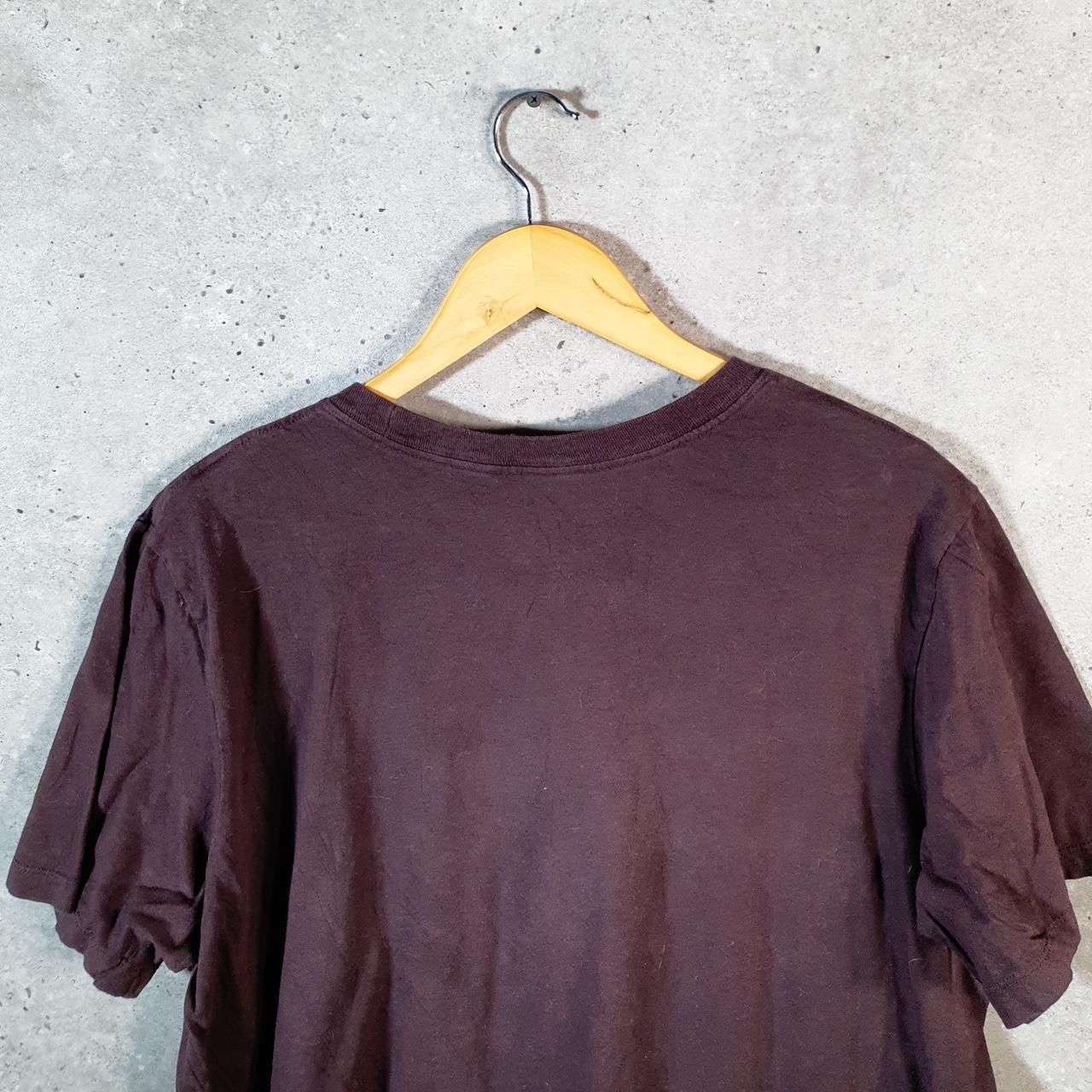 Vintage Nike Club T Shirt Men’s XL Burgundy Red Printed Single Swoosh Logo Athletic Big Fish Vintage