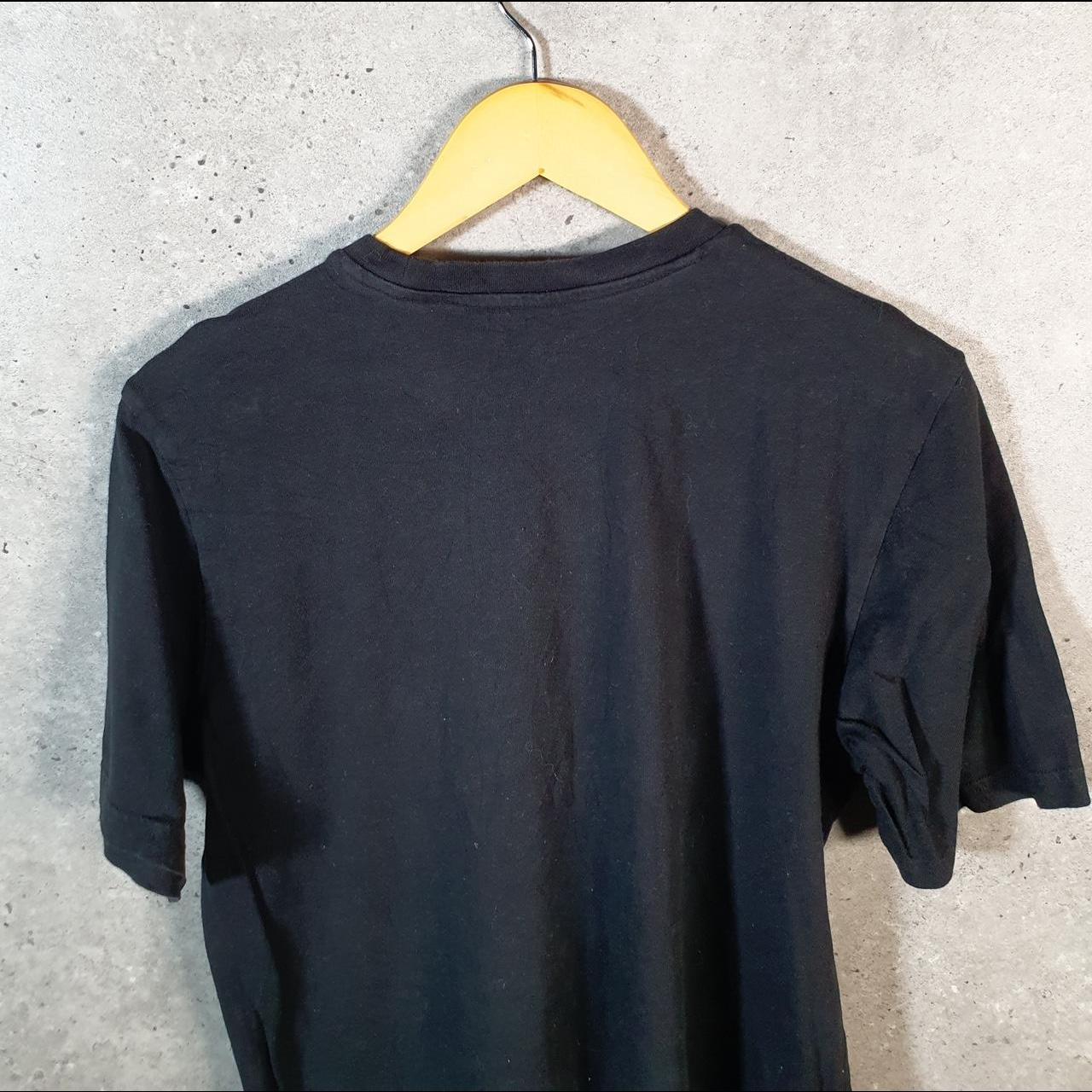 Vintage Adidas T Shirt Shirt Men’s Small Black Three Stripes Logo Athletic C9723