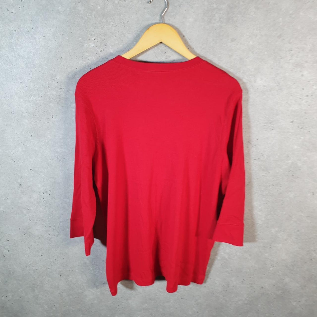 Vintage Ralph Lauren Polo Knit Sweater Womens 2XL Red Cotton Pullover