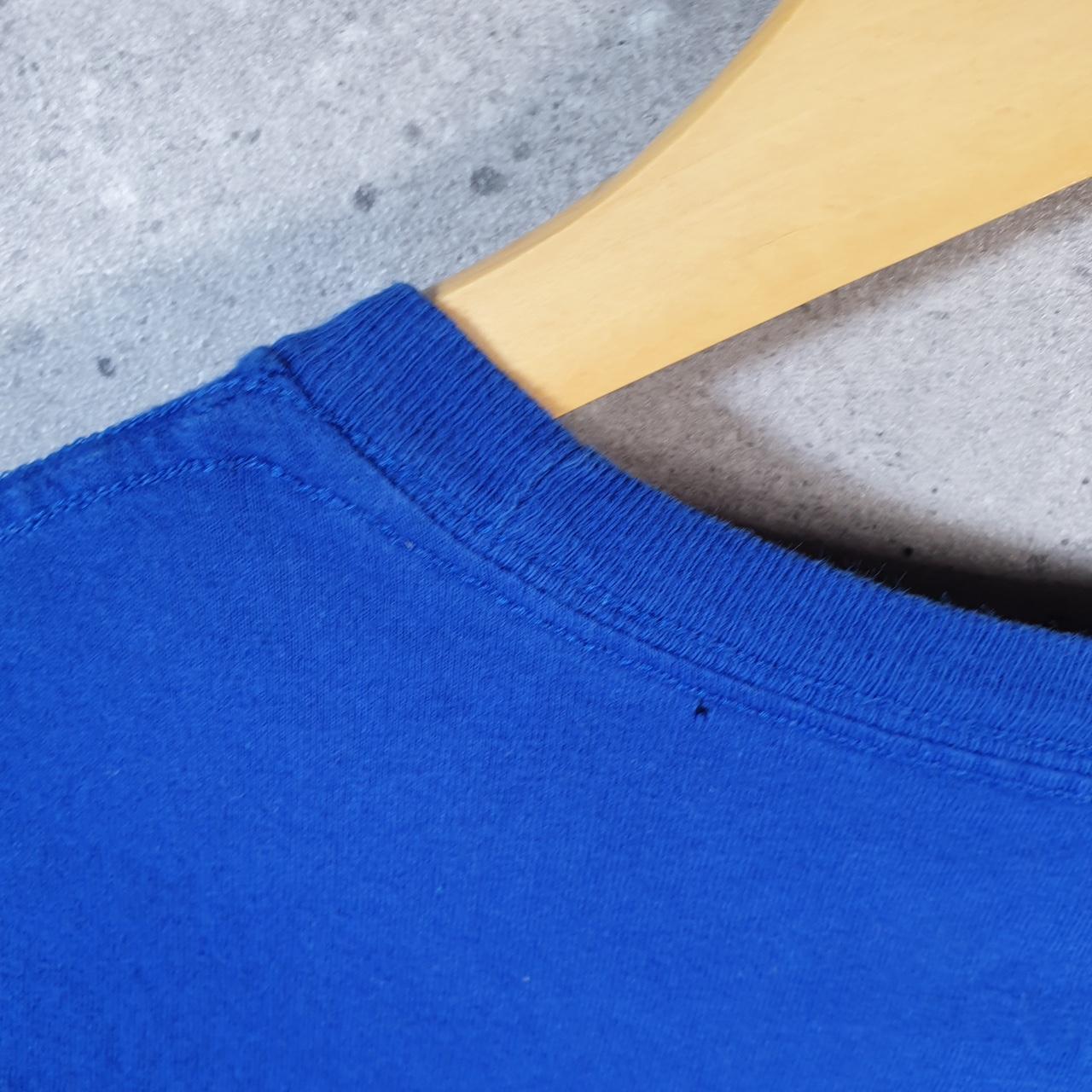 Vintage Adidas Go To Tee T Shirt Men’s Medium Blue Three Stripes Logo Athletic