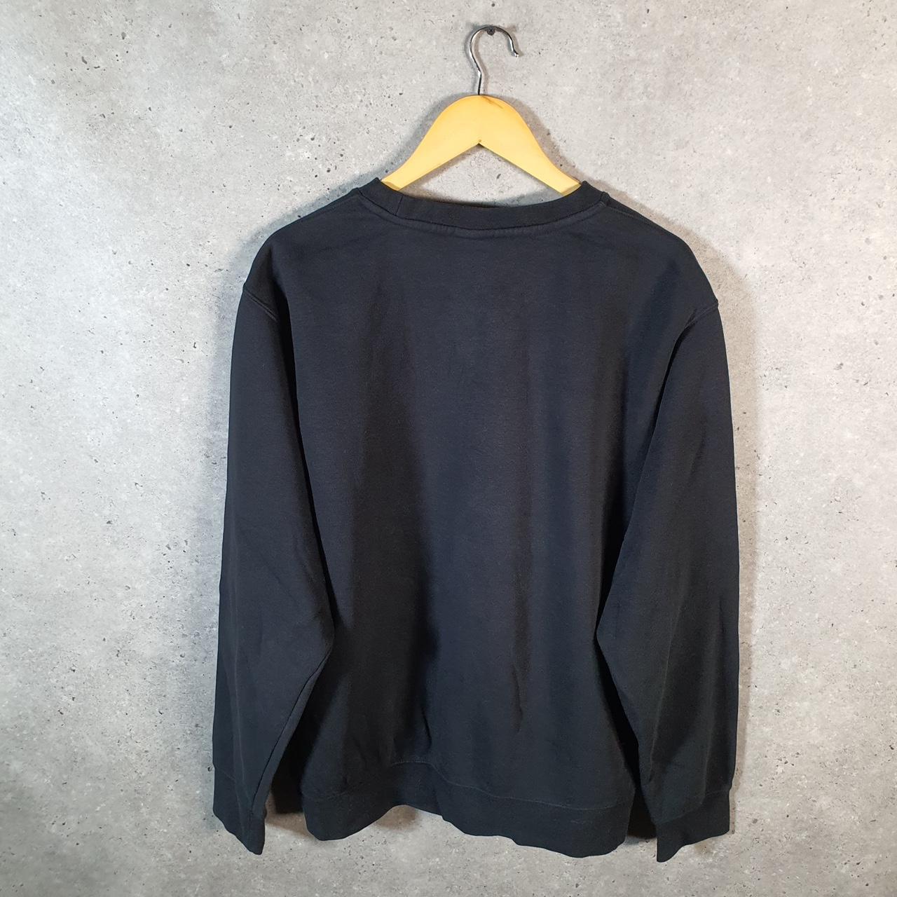 Vintage Nike Club Embroidered Sweatshirt Men’s XL Black Swoosh Y2K Pullover Logo