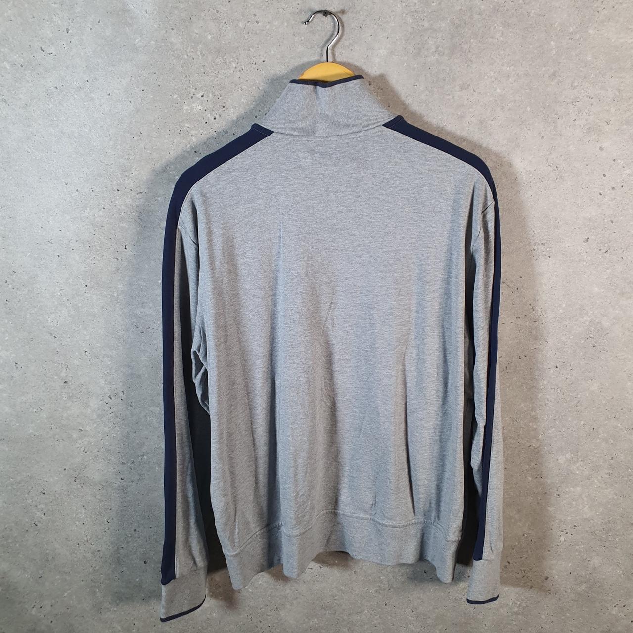 Vintage Ralph Lauren Polo Sweatshirt Men’s Large Grey Cotton Full Zip Pony