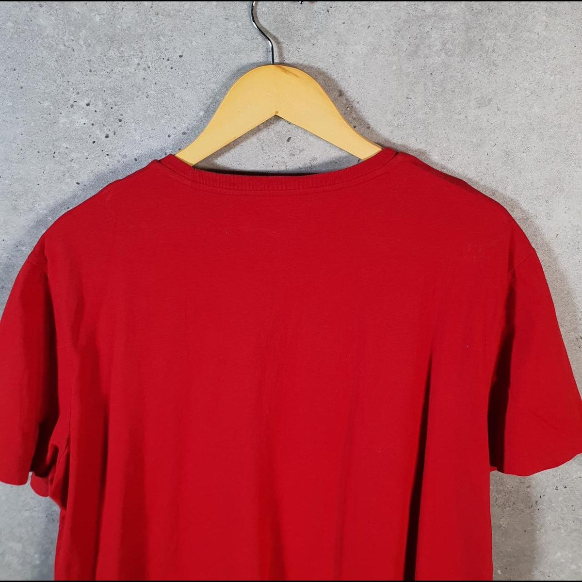 Vintage Ralph Lauren Polo T Shirt Men’s Large Red Embroidered Pony Classic Fit C9098