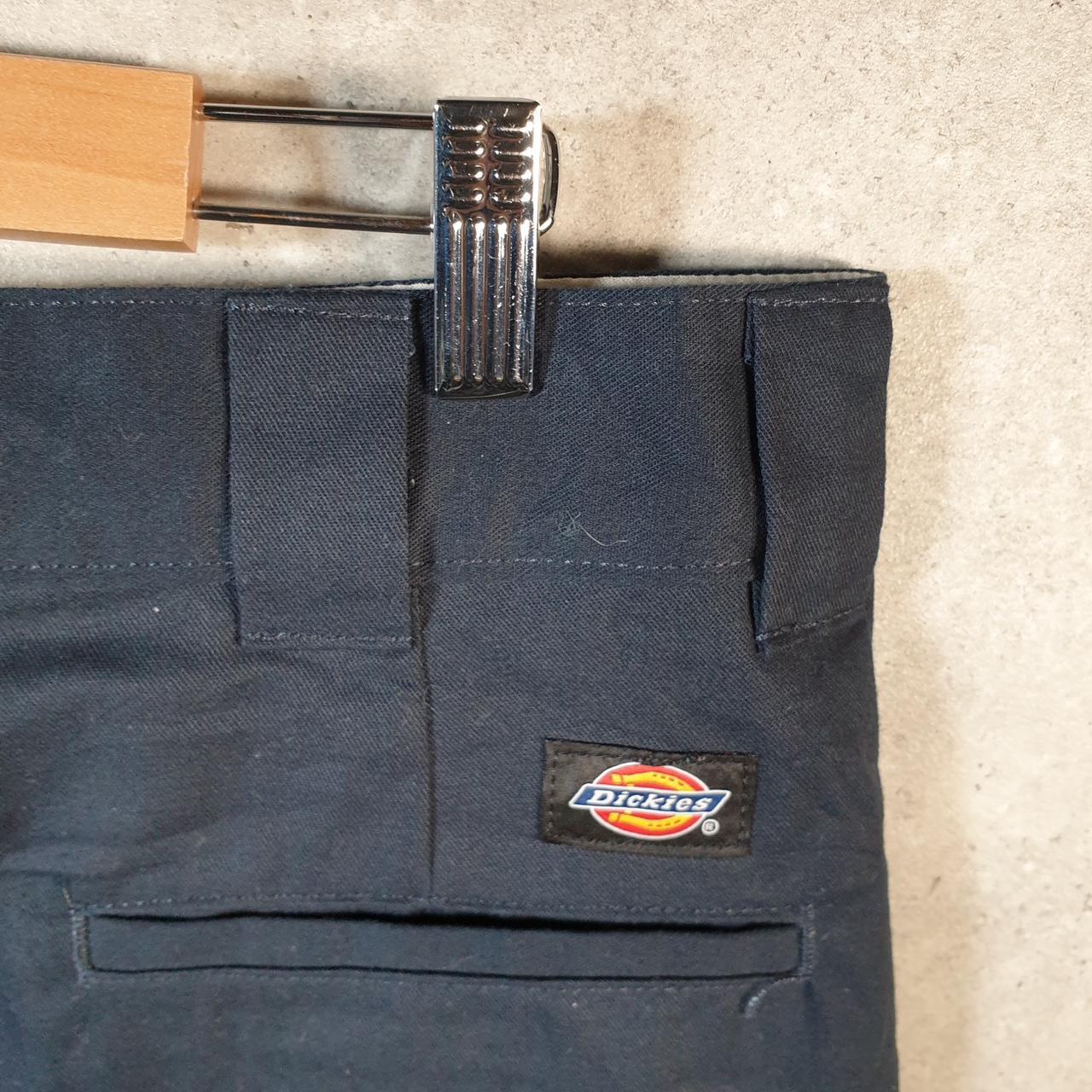 Vintage Dickies Baggy Chino Shorts Jorts Cargo Mens W36 Navy Blue Loose Fit