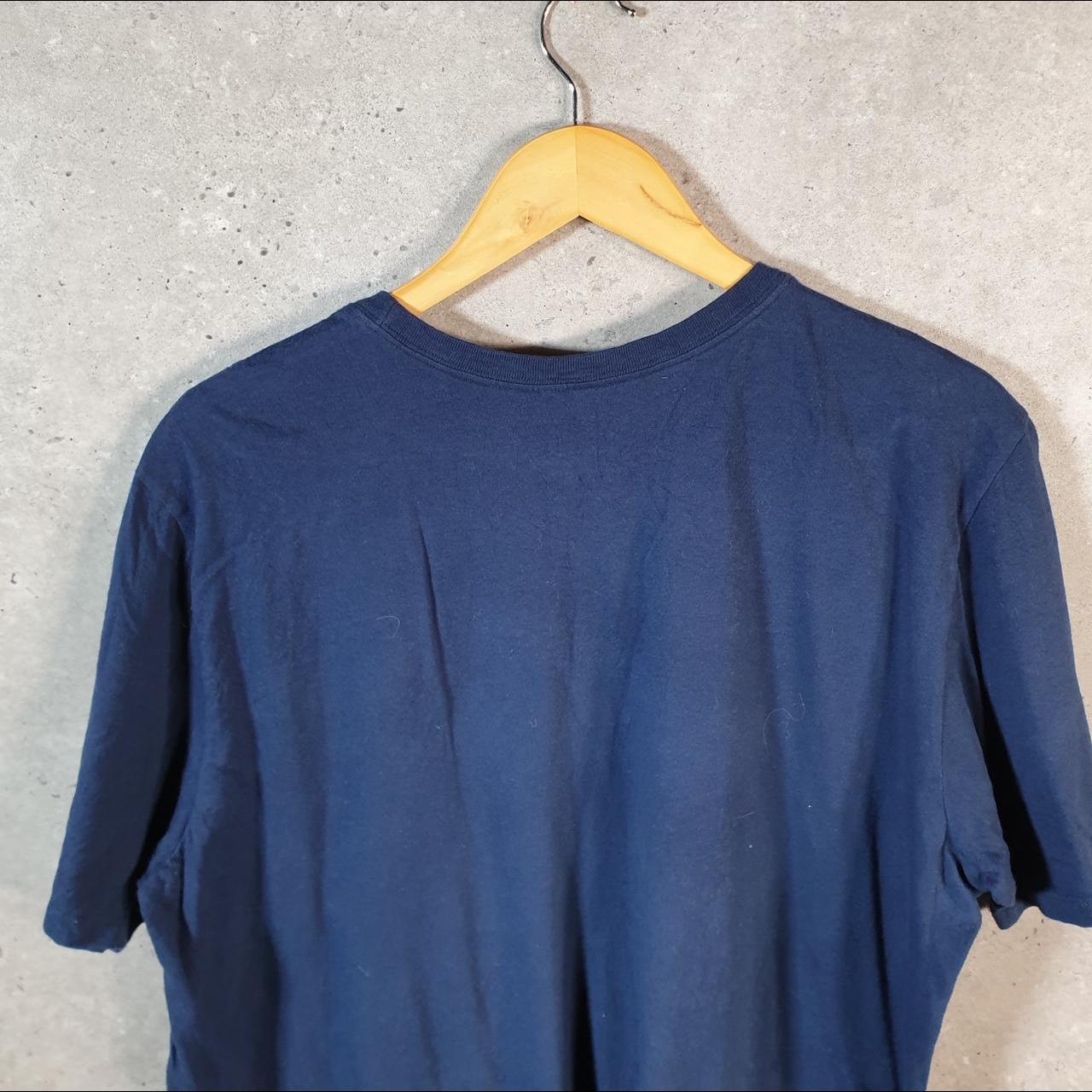 Vintage Nike T Shirt Men’s XL Blue Printed Single Swoosh Logo Athletic C8276