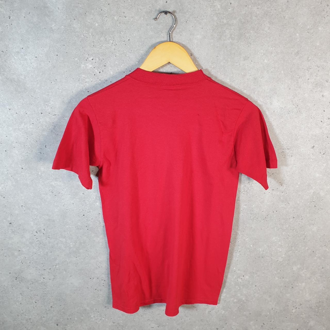 Vintage Jerzees Church Bible Methodist 90s USA Single Stitch T Shirt Men’s Small Red