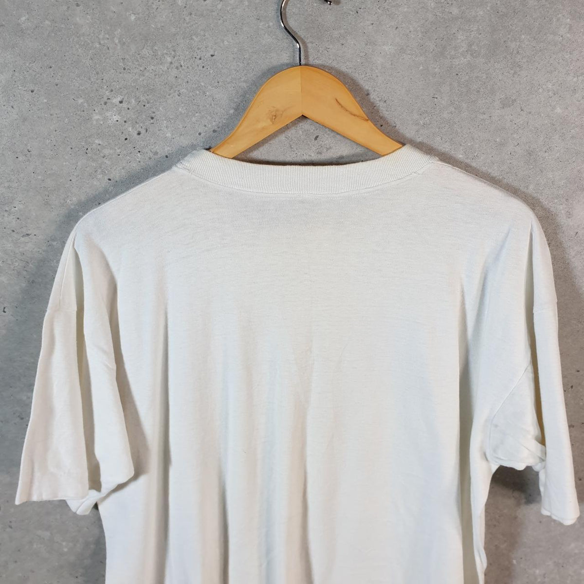 Vintage New York Big Apple USA Single Stitch T Shirt Men’s Small White C8114