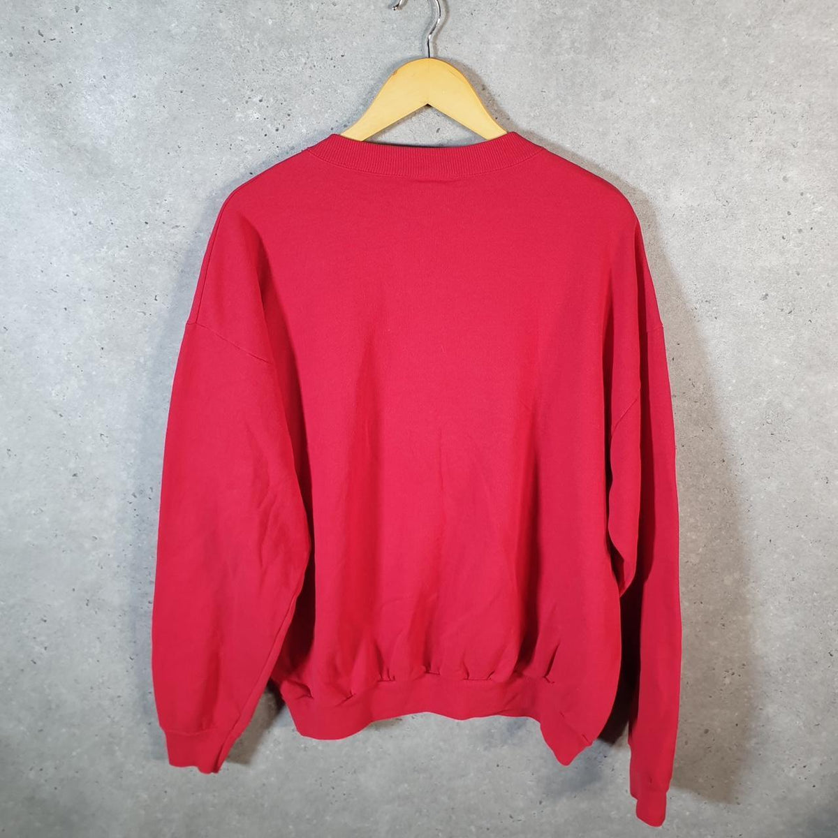 Vintage Lee 1999 Cotton Blend Sweatshirt Men’s XL Red USA Harper Park School Leesburg Virginia