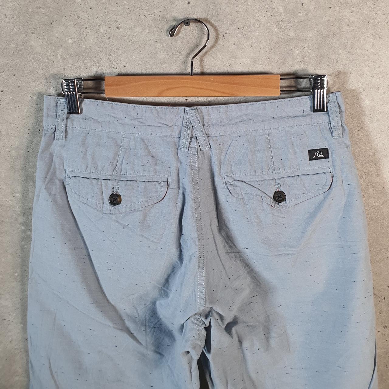 Vintage Quiksilver Chino Shorts Jorts Cargo Men’s W30 Blue Baggy Cotton A4466
