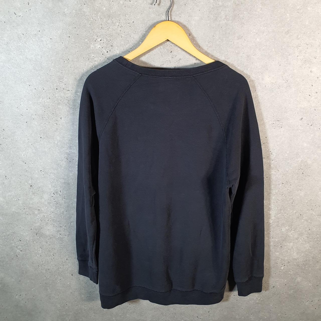 Vintage Nike Spellout Sweatshirt Womens Medium Black Swoosh Y2K Pullover