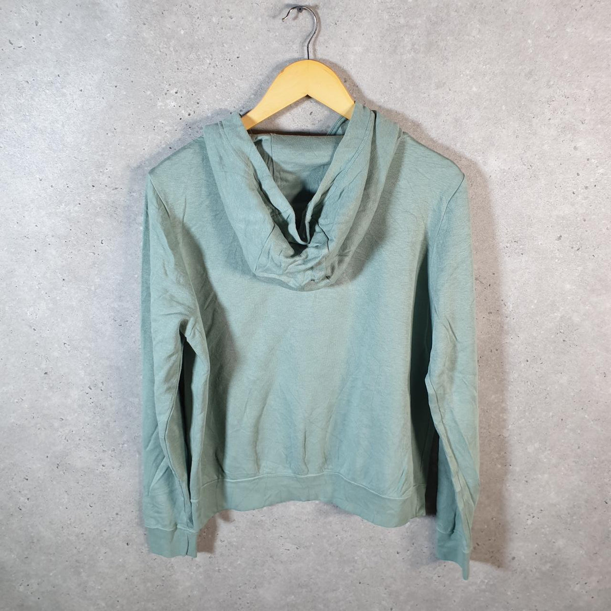 Vintage Nike Club Hoodie Womens Medium Green Swoosh Y2K Pullover