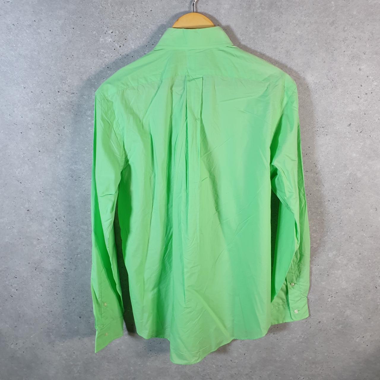 Vintage Ralph Lauren Button Down Shirt Men’s Medium Green Classic Fit Pony Cotton
