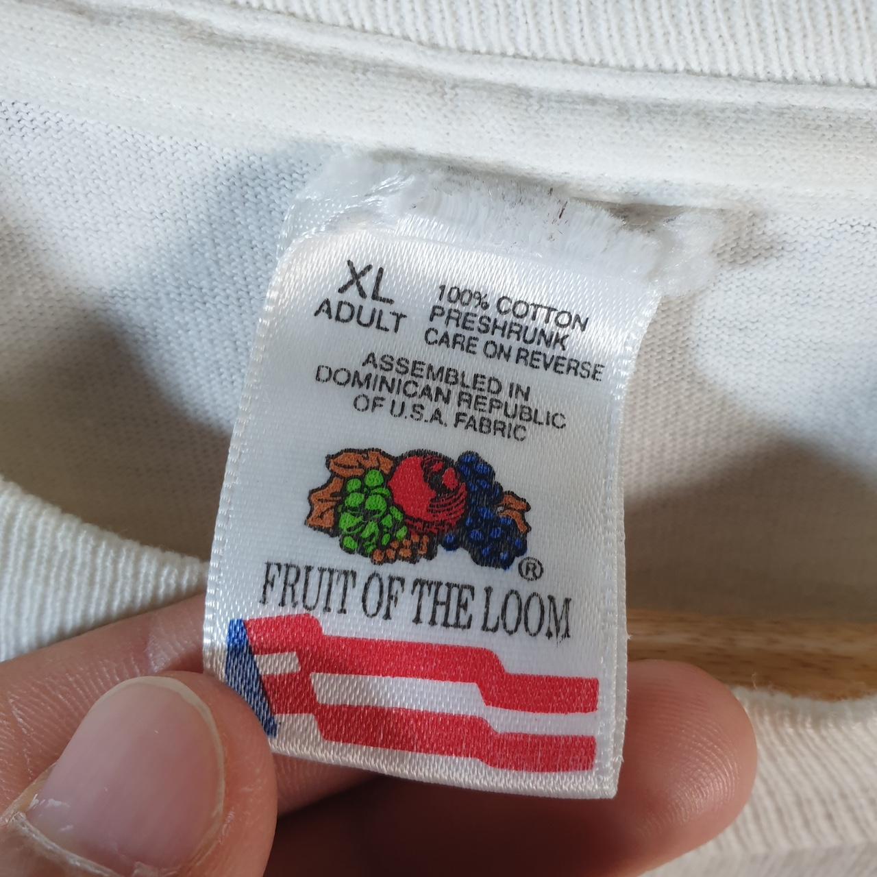 Vintage Fruit of the Loom British Invasion Pop Concert 1996 USA Single Stitch T Shirt Men’s XL White