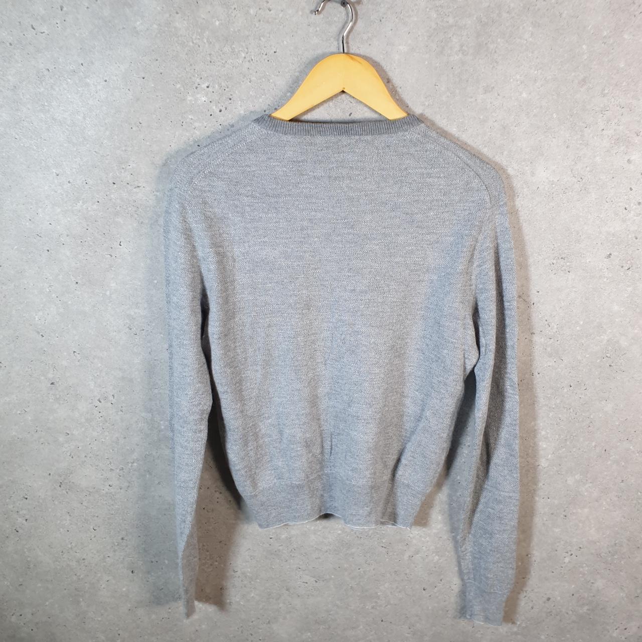 Vintage Ralph Lauren Polo Sweatshirt Womens Medium Grey Cotton Pullover