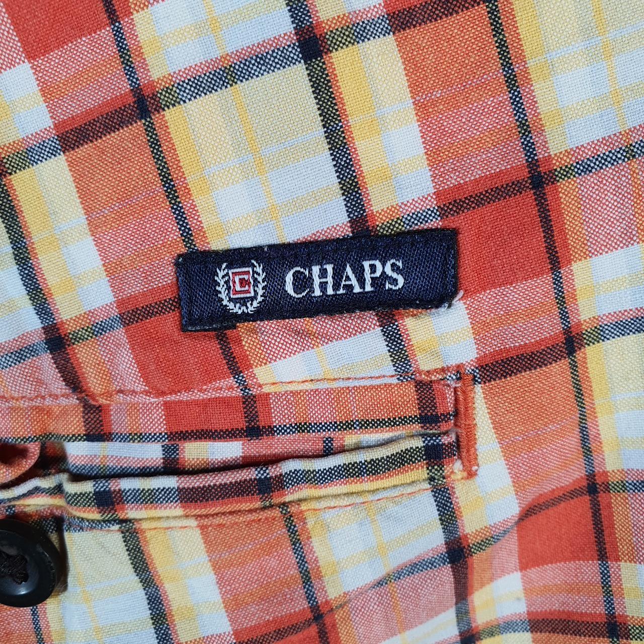 Vintage Chaps Ralph Lauren Polo Shorts Jorts Cargo Men’s W36 Checkered Black Baggy Cotton A4445