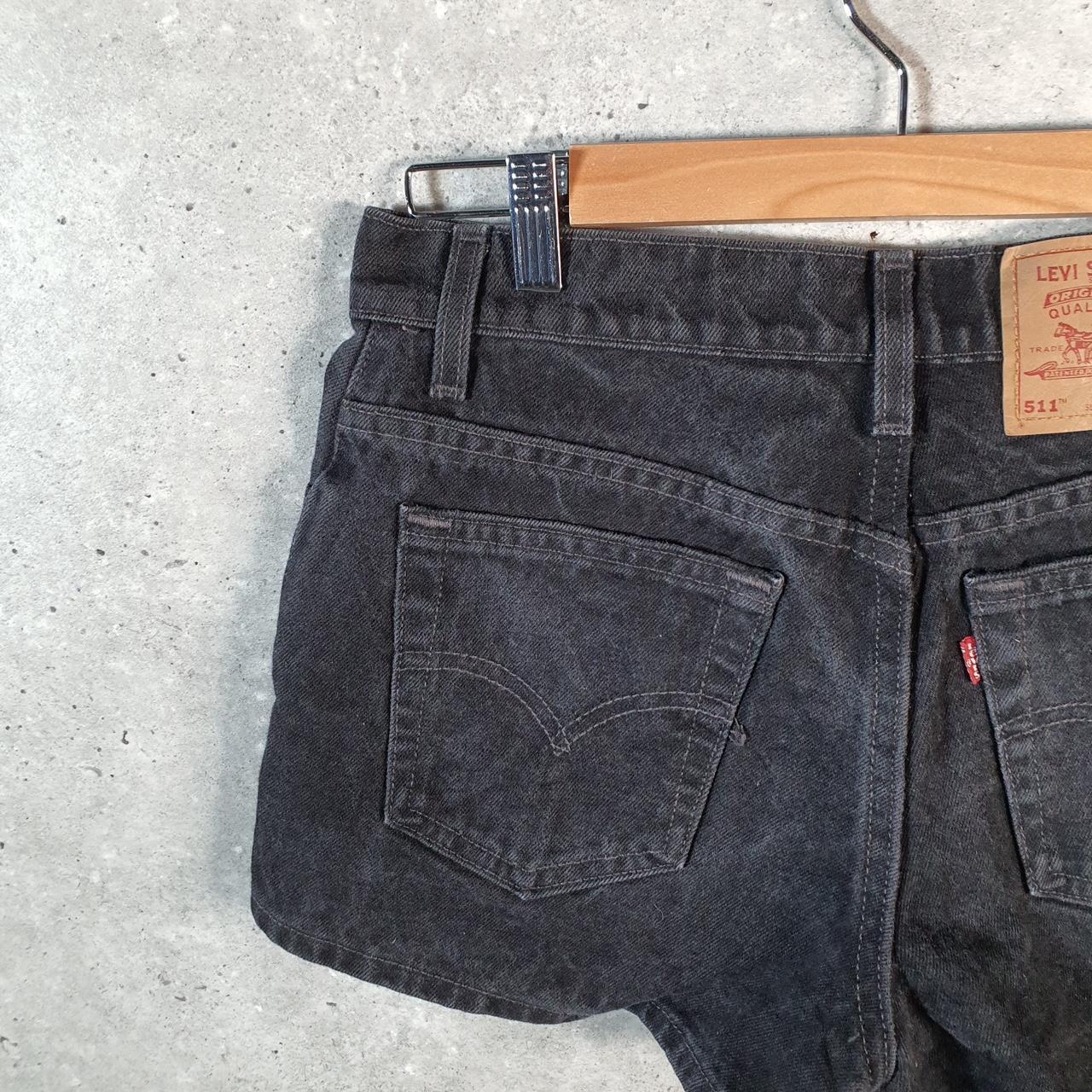 Vintage Levi’s 511 Baggy Shorts Jorts Cargo Womens W30 Grey Relaxed Denim A4218