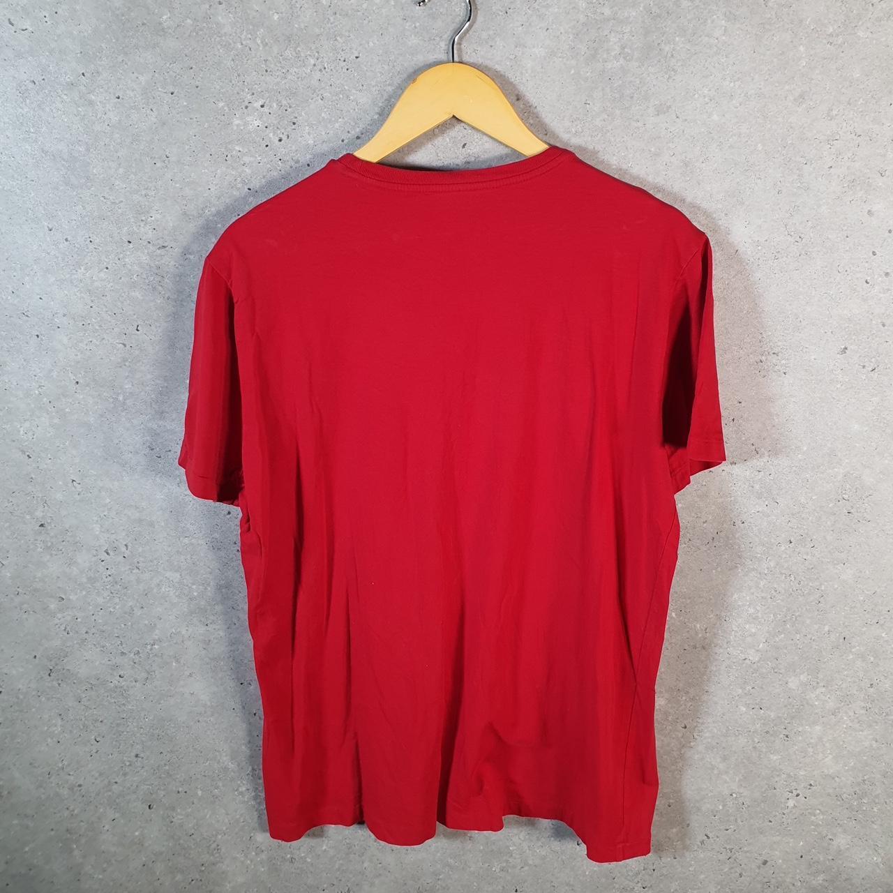 Vintage Ralph Lauren Polo Sport T Shirt Men’s Medium Red Classic Fit Embroidered Pony C8632