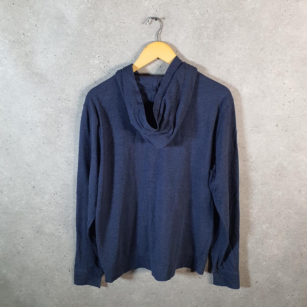 Vintage Gap Hoodie Womens Large Navy Blue Y2K Full Zip Logo