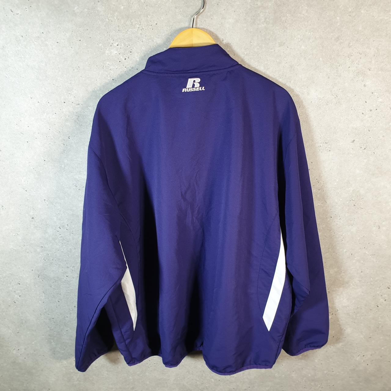 Vintage Russell Athletic TTU Football USA Track Jacket Men’s XL Purple Full Zip